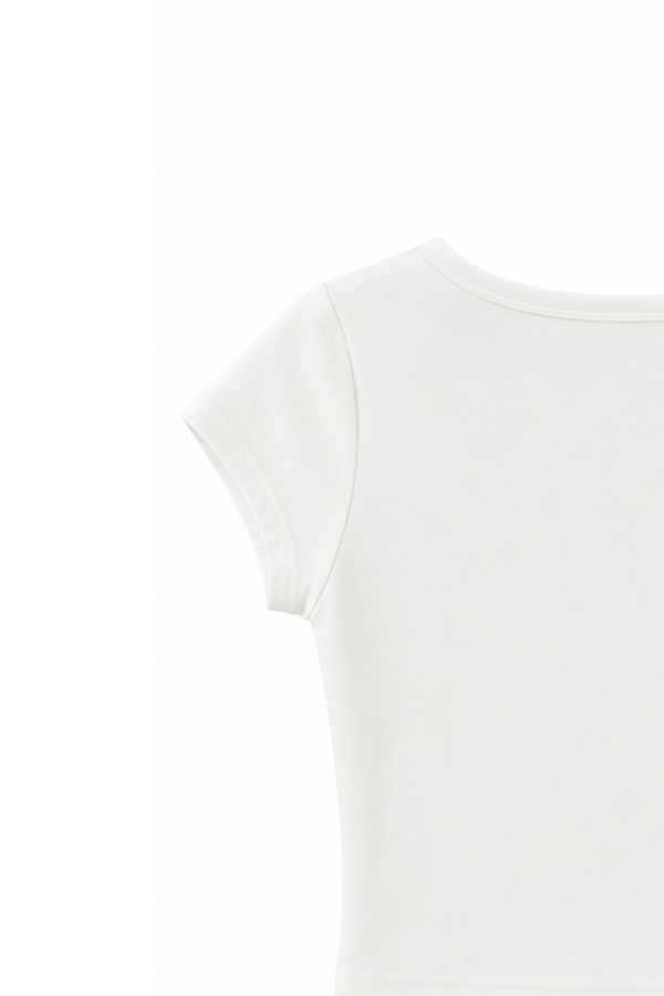 Lou Beyaz Crop Top
