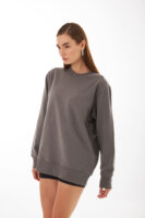 Kokinalı Valerie Oversize Gri Sweatshirt