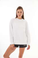 Ağaçlı Valerie Oversize Beyaz Sweatshirt