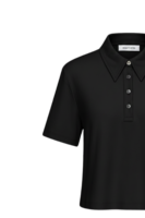 Marie Siyah Polo Yaka Tshirt