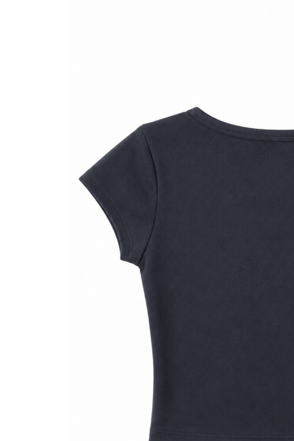 Lou Siyah Crop Top