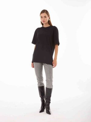 Zoe Siyah Boyfriend T-shirt