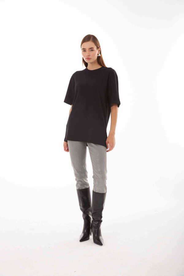 Zoe Siyah Boyfriend T-shirt