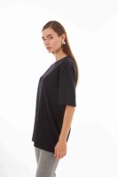 Zoe Siyah Boyfriend T-shirt
