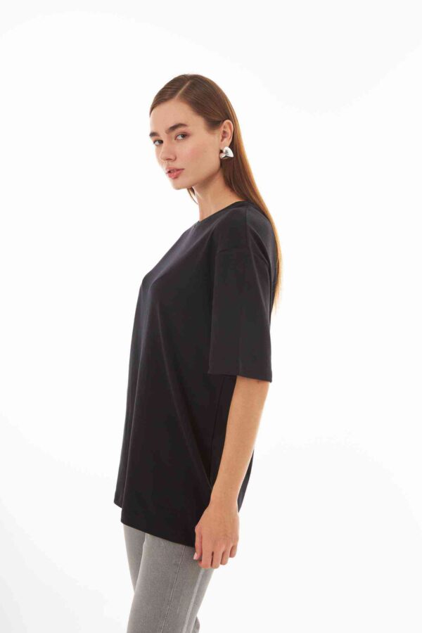 Zoe Siyah Boyfriend T-shirt