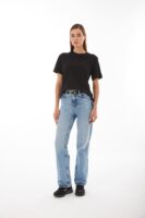 Anais Siyah Basic T-shirt