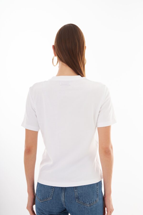 Anais Beyaz Basic T-shirt