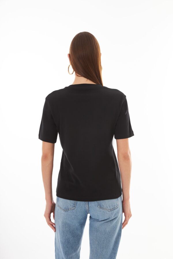 Anais Siyah Basic T-shirt