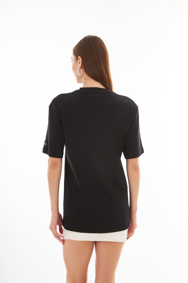 Zoe Siyah Kişiselleştirilmiş Boyfriend T-shirt
