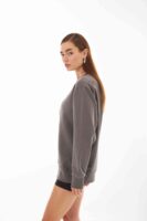 Valerie Gri Kişiselleştirilmiş Oversize Sweatshirt