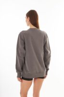 Valerie Gri Kişiselleştirilmiş Oversize Sweatshirt