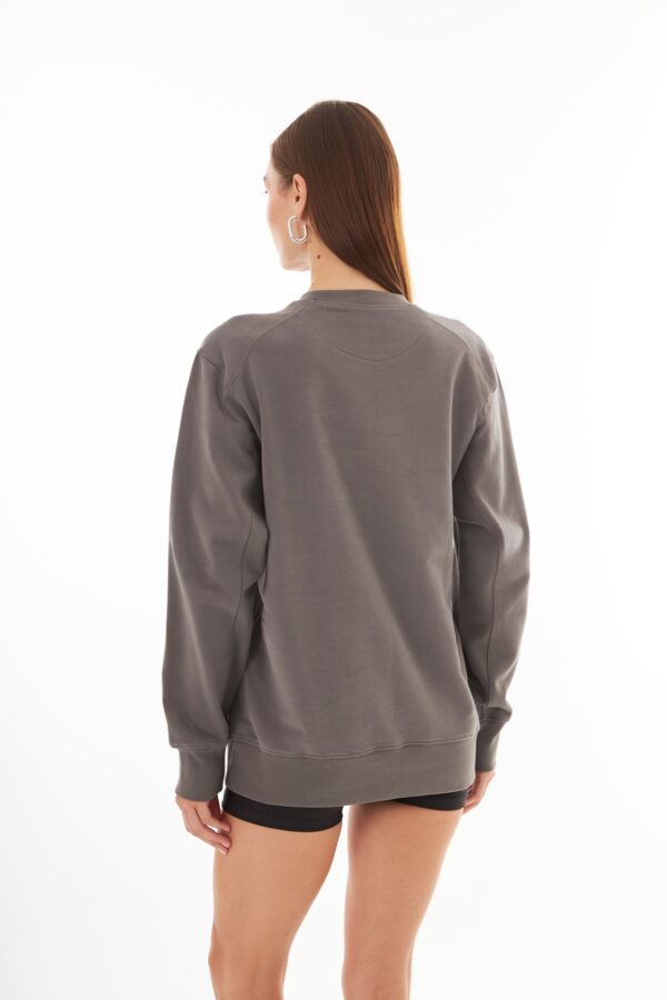 Valerie Gri Kişiselleştirilmiş Oversize Sweatshirt