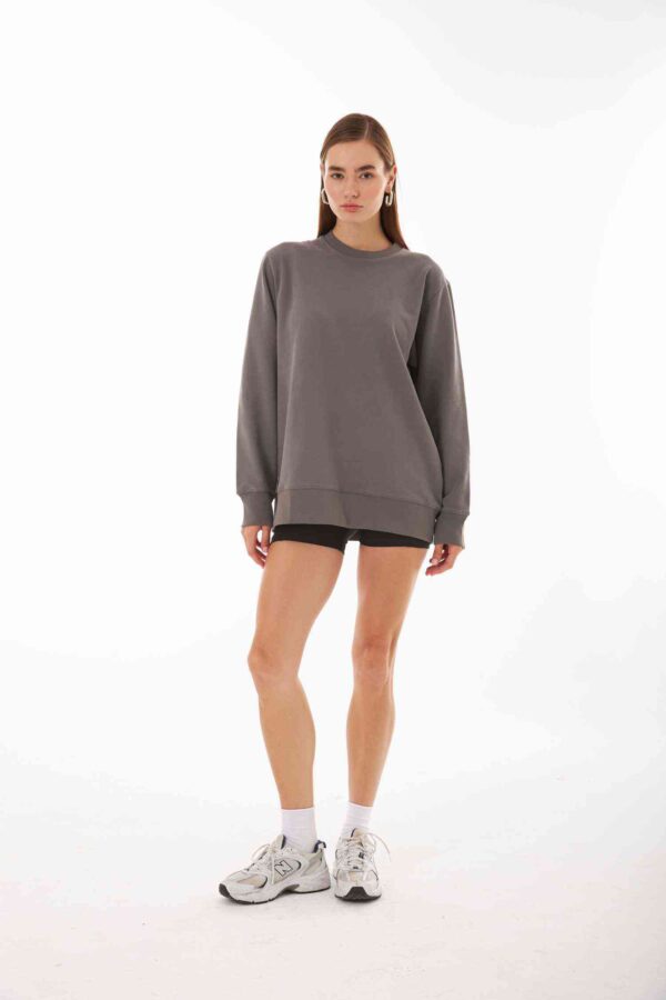 Valerie Gri Oversize Sweatshirt