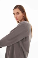 Valerie Gri Oversize Sweatshirt