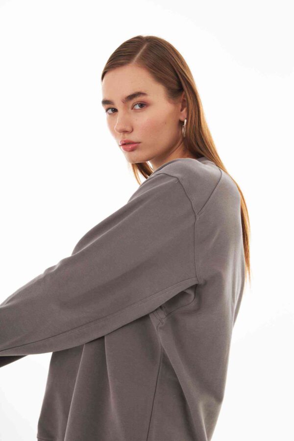 Valerie Gri Oversize Sweatshirt