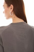 Valerie Gri Oversize Sweatshirt