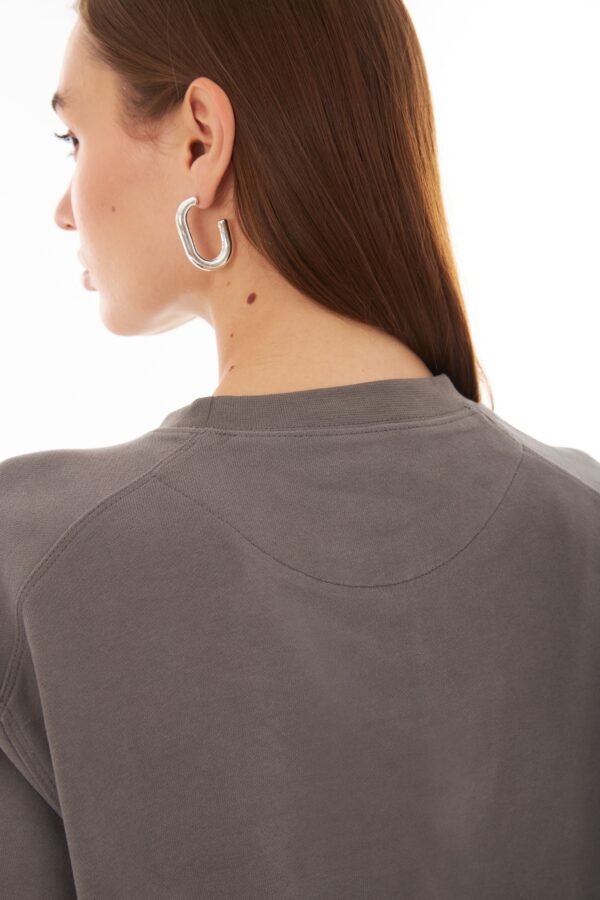 Valerie Gri Oversize Sweatshirt