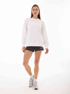 Valerie Beyaz Oversize Sweatshirt