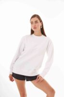Valerie Beyaz Kişiselleştirilmiş Oversize Sweatshirt