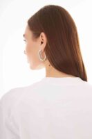 Valerie Beyaz Oversize Sweatshirt