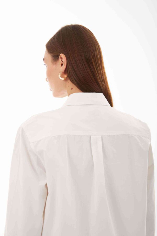 Amelie Beyaz Oversize Gömlek