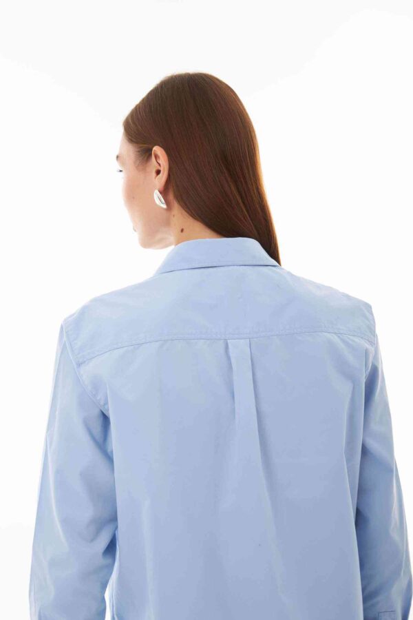 Amelie Mavi Oversize Gömlek
