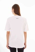 Zoe Beyaz Kişiselleştirilmiş Boyfriend T-shirt
