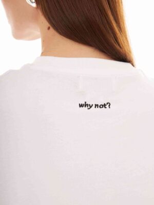 Zoe Beyaz Kişiselleştirilmiş Boyfriend T-shirt