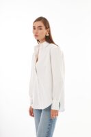 Amelie Beyaz Oversize Gömlek