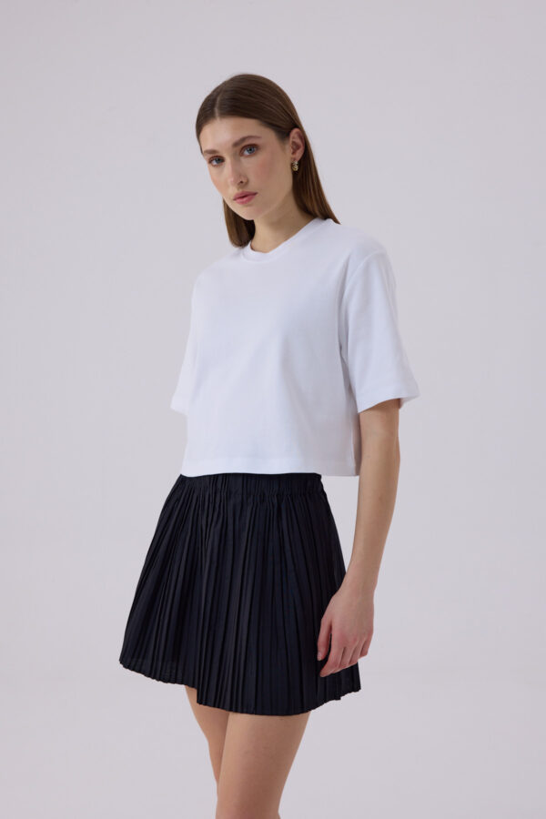 Berthe Crop Boyfriend Beyaz Tshirt