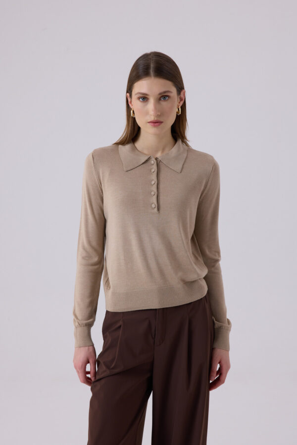 Clara Bej Polo Yaka Triko