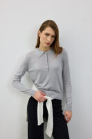 Clara Gri Polo Yaka Triko
