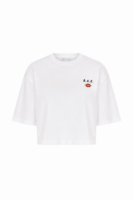 Berthe Crop Boyfriend Kişiselleştirilmiş  Beyaz Tshirt
