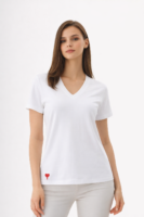 Karla V Yaka Kişiselleştirilmiş Tshirt