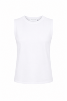 Lilou Beyaz Kolsuz Tshirt