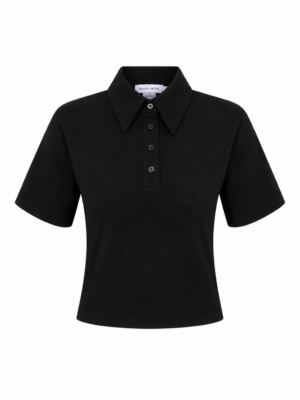 Marie Siyah Polo Yaka Tshirt