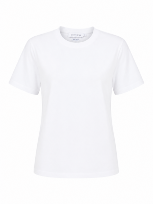 Anais Vatkalı Beyaz Basic T-shirt