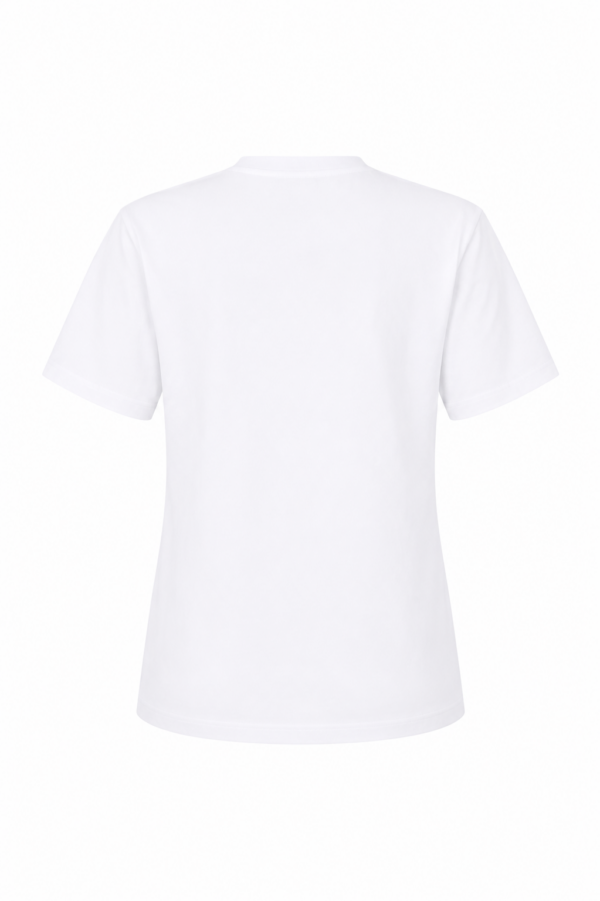 Anais Vatkalı Beyaz Kalp Detaylı Tshirt