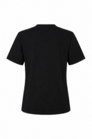 Anais Vatkalı Siyah Kalp Detaylı Tshirt