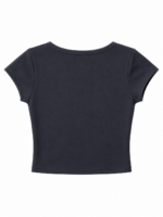Lou Siyah Crop Top