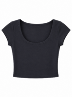 Lou Siyah Crop Top