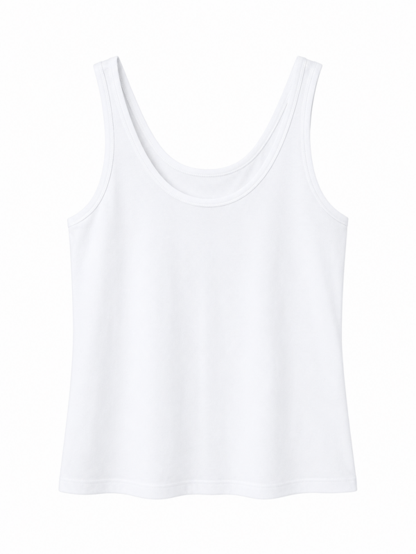İla Beyaz Askılı Tshirt