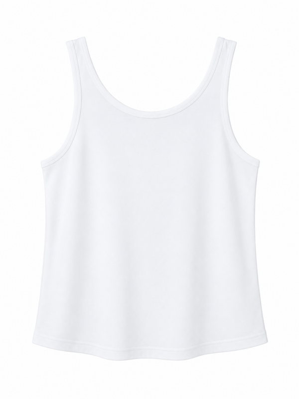 İla Beyaz Askılı Tshirt