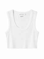 Belle Beyaz Crop Top