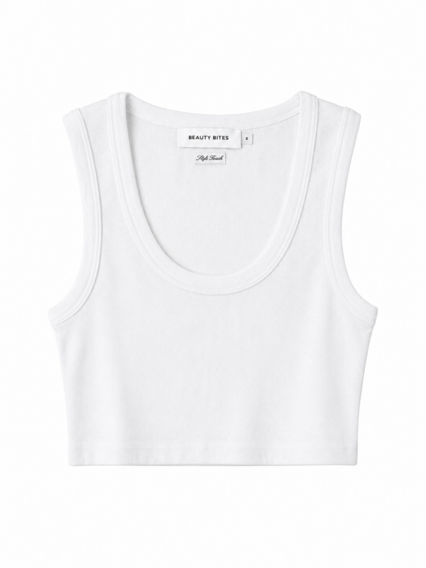 Belle Beyaz Crop Top