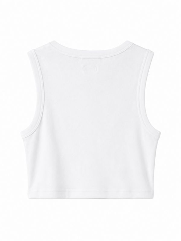 Belle Beyaz Crop Top