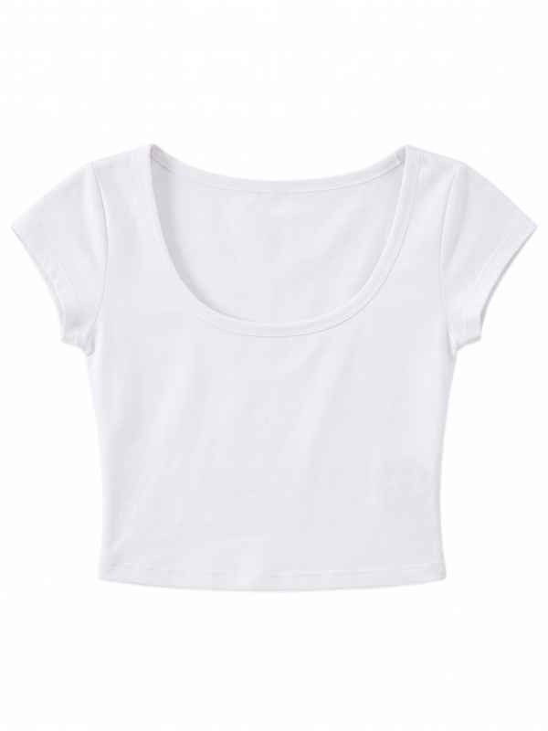 Lou Beyaz Crop Top