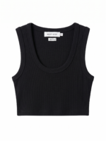 Belle Siyah Crop Top