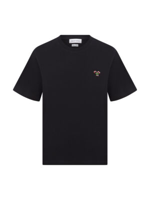 Bastonlu Anais Siyah Tshirt