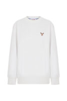 Geyikli Valerie Oversize Beyaz Sweatshirt